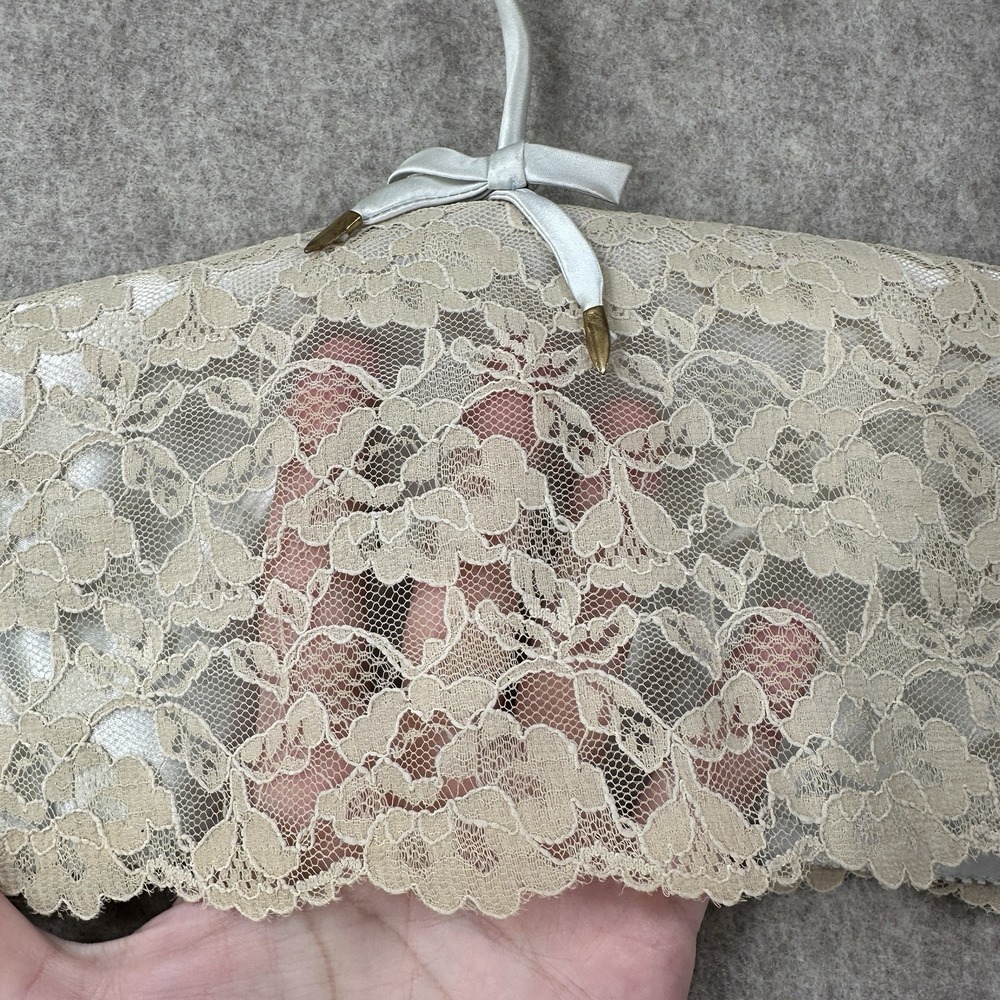 1930s-40s LACE COVERED Boudoir Vanity Lingerie Wedding Dress‎ DISPLAY HANGER - Picture 7 of 8